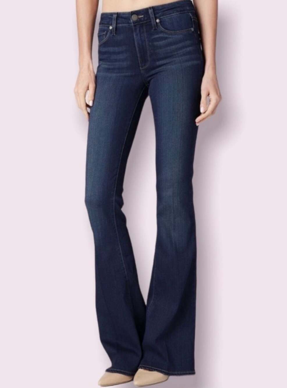 PAIGE High Rise Bell Canyon Flare Jeans Size 30